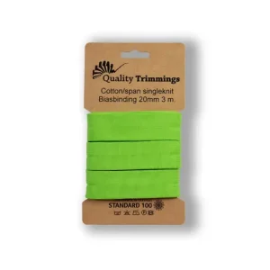 Begrenztes Angebot Schrägband Jersey Ben uni lime (240) Karte 3m